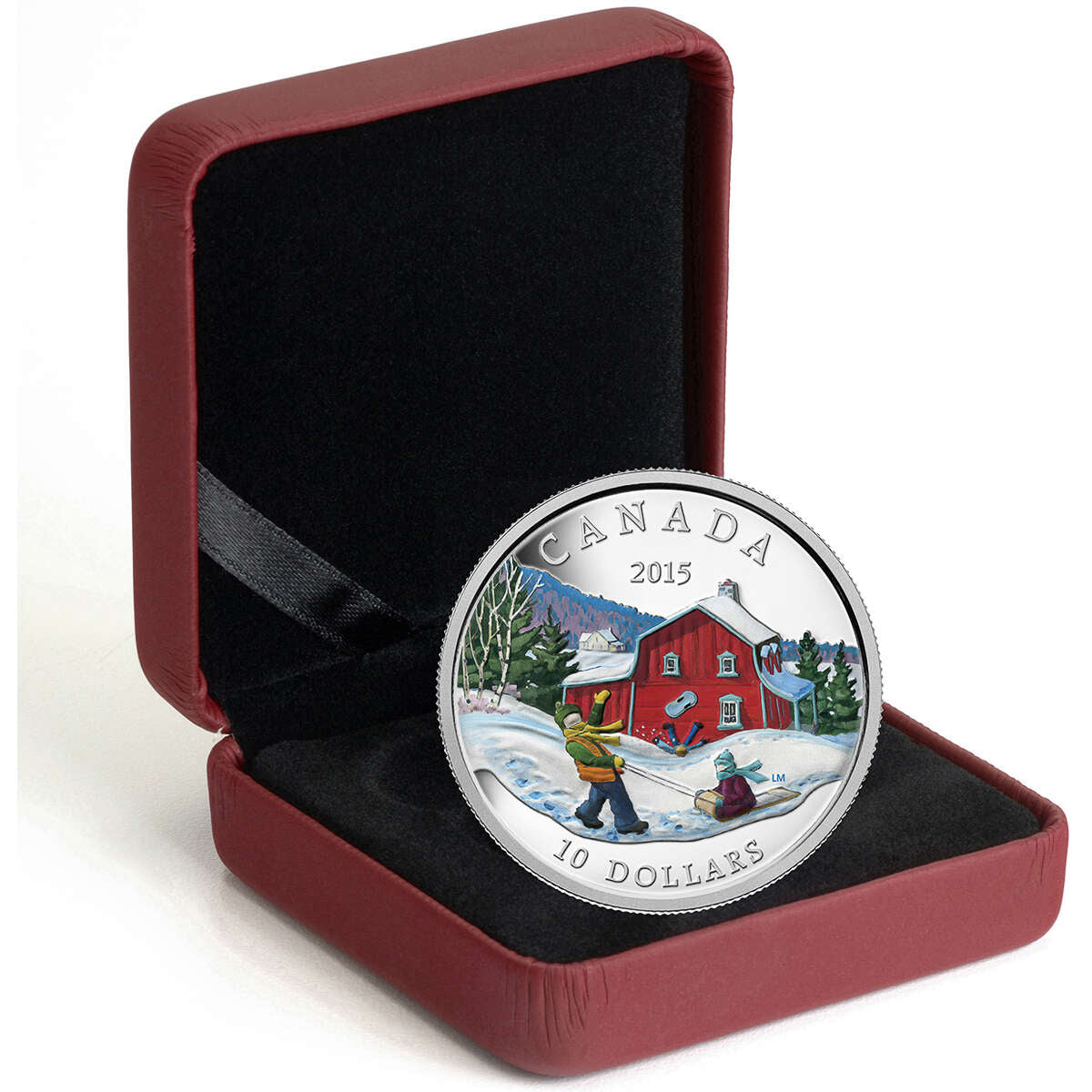 2015 $10 Winter Scene - Pure Silver Coin