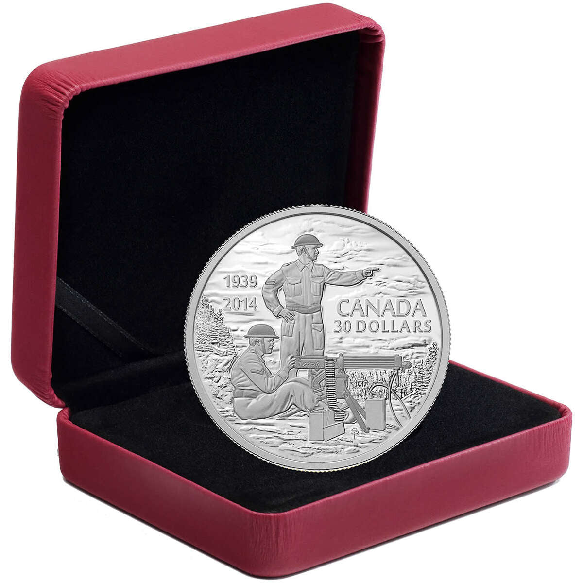 2014 $30 Declaration of the Second World War, 75th Anniversary - Pure Silver Coin