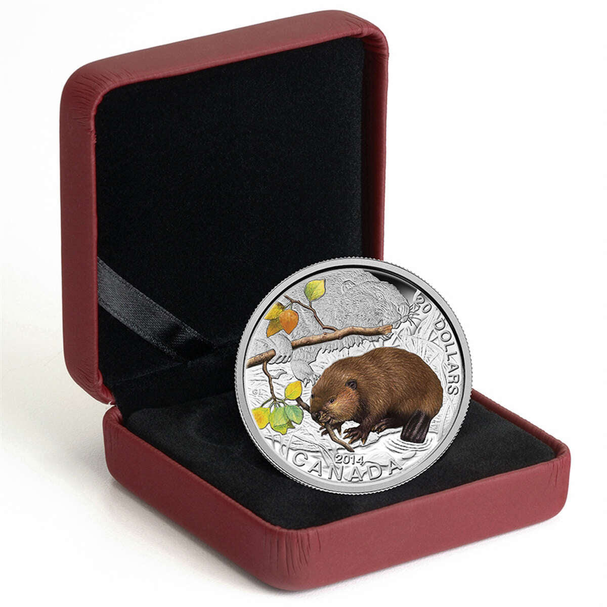 2014 $20 Baby Animals: The Beaver - Pure Silver Coin