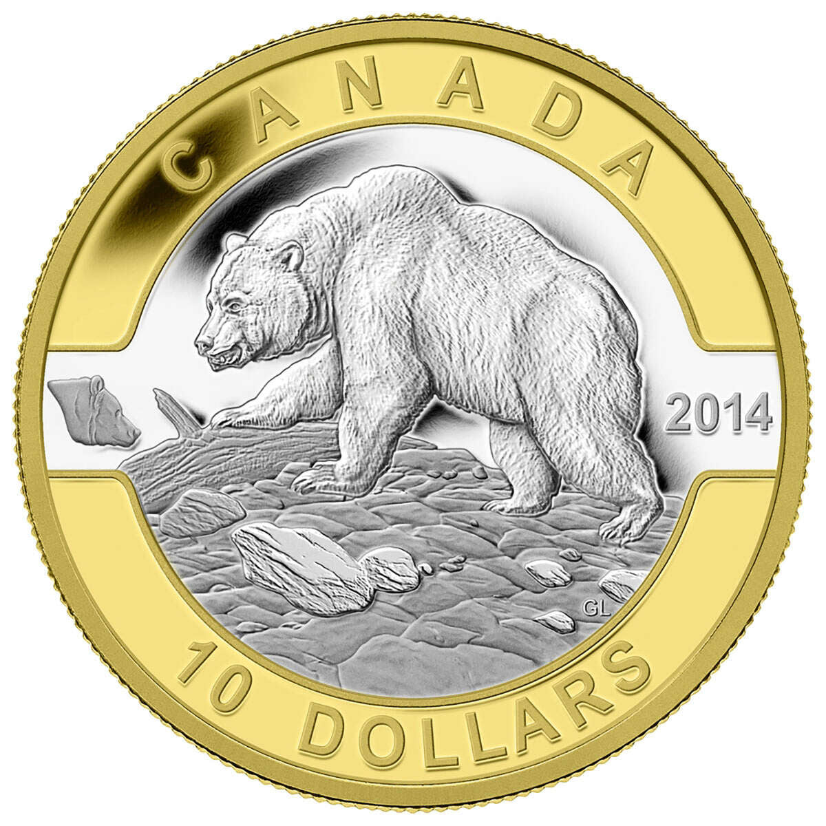 2014 $10 O Canada: Pure Silver 10-Coin Set with Gold Plating