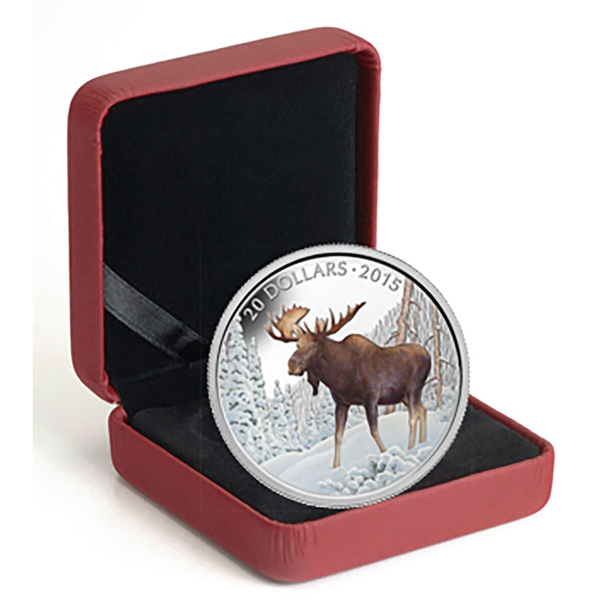 2015 $20 The Majestic Moose - Pure Silver Coin