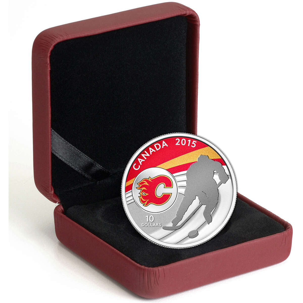 2015 $10 Calgary Flames - Pure Silver Coin