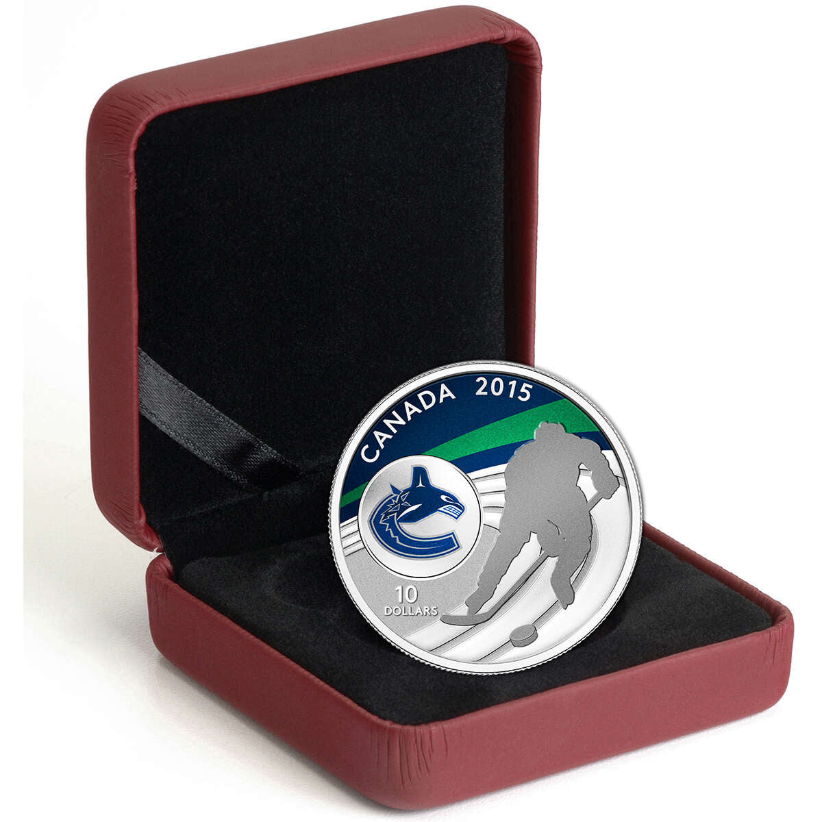 2015 $10 Vancouver Canucks - Pure Silver Coin