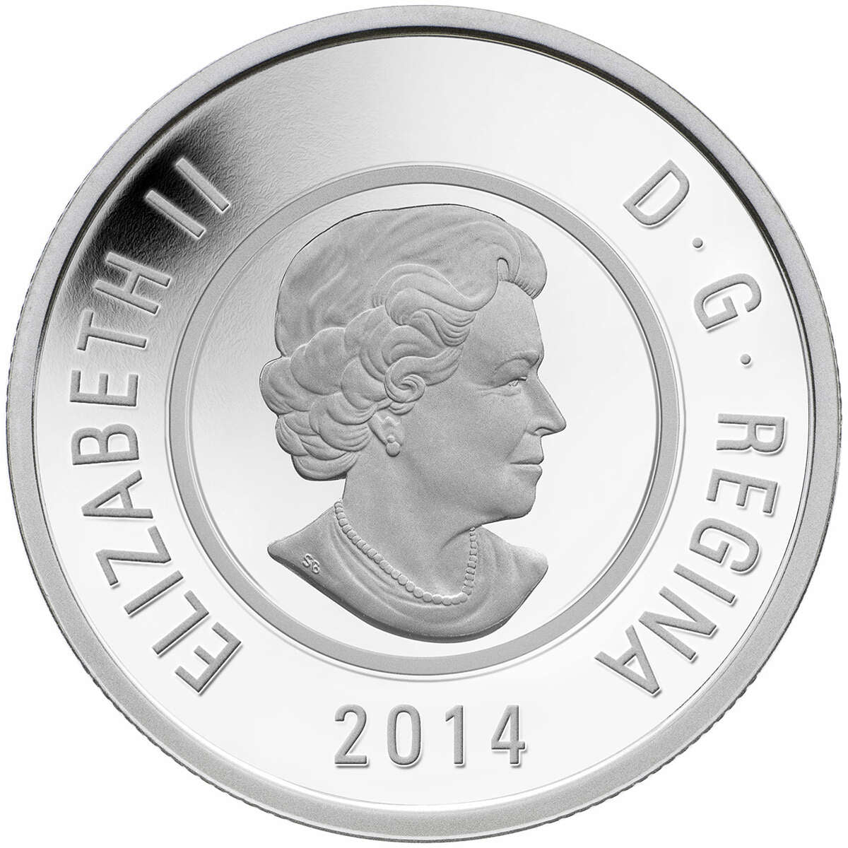 2014 $5 Flowers in Canada: Rose - Pure Silver Coin