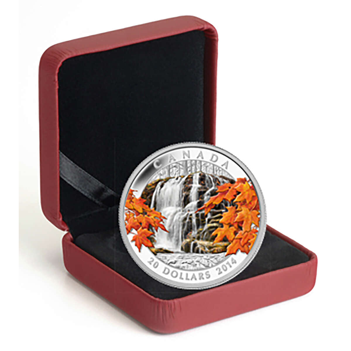 2014 $20 Autumn Falls - Pure Silver Coin