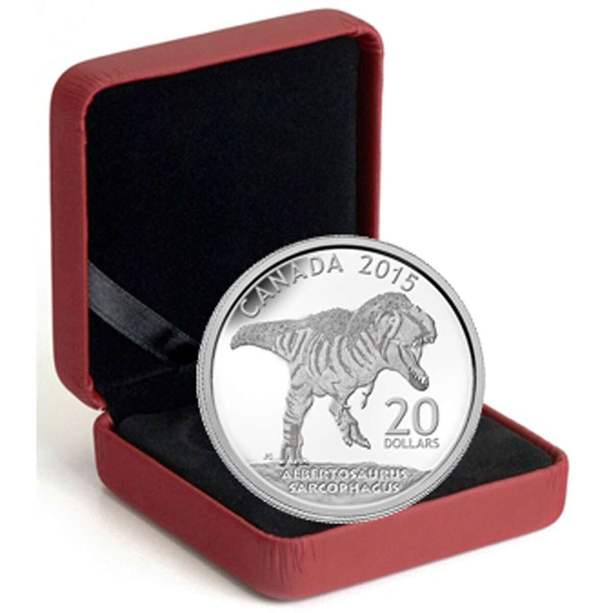 2015 $20 Canadian Dinosaurs: Albertosaurus - Pure Silver Coin