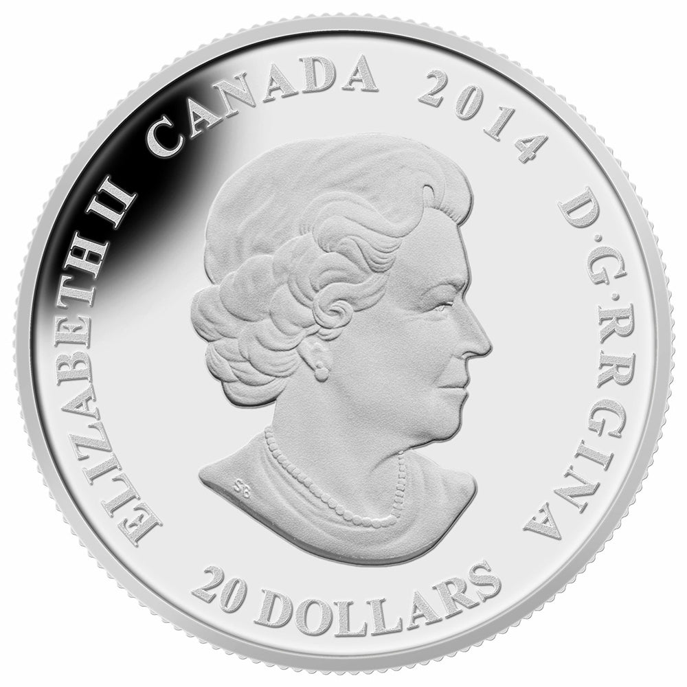 2014 $20 Stained Glass: Craigdarroch Castle - Pure Silver Coin