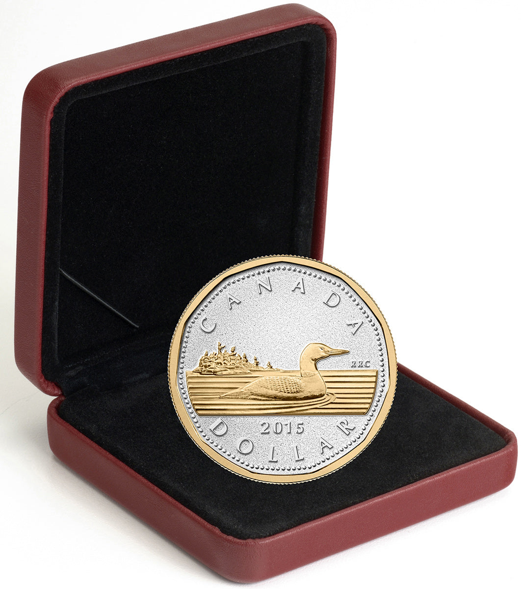 2015 $1 Big Coin Series: Loon - 5 oz. Pure Silver Coin