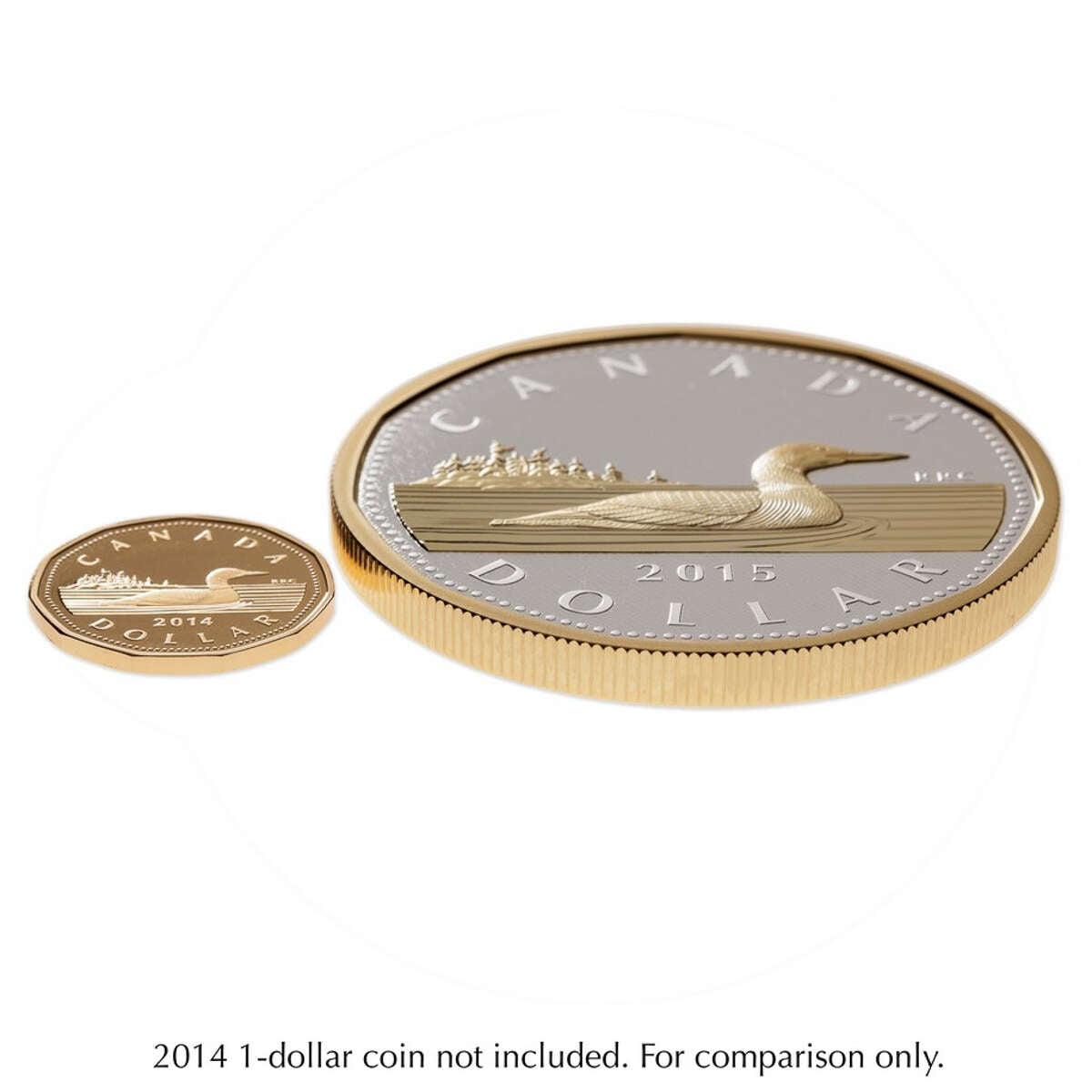 2015 $1 Big Coin Series: Loon - 5 oz. Pure Silver Coin