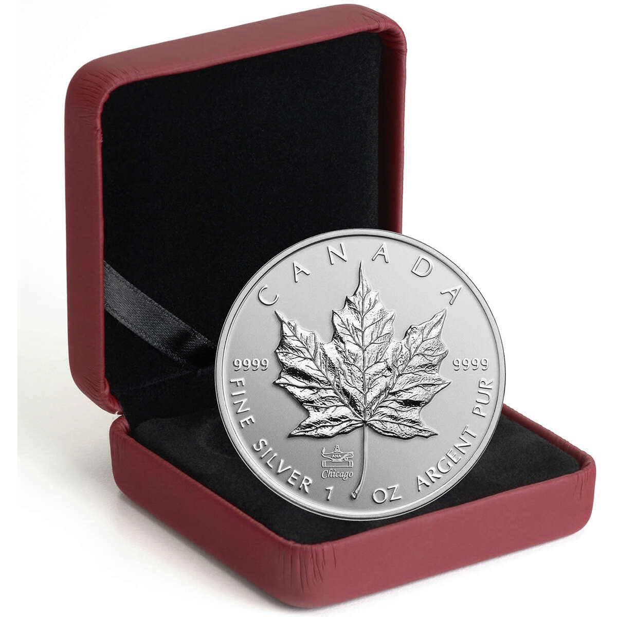 2014 $5 Maple Leaf with ANA Privy Mark - Pure Silver Coin