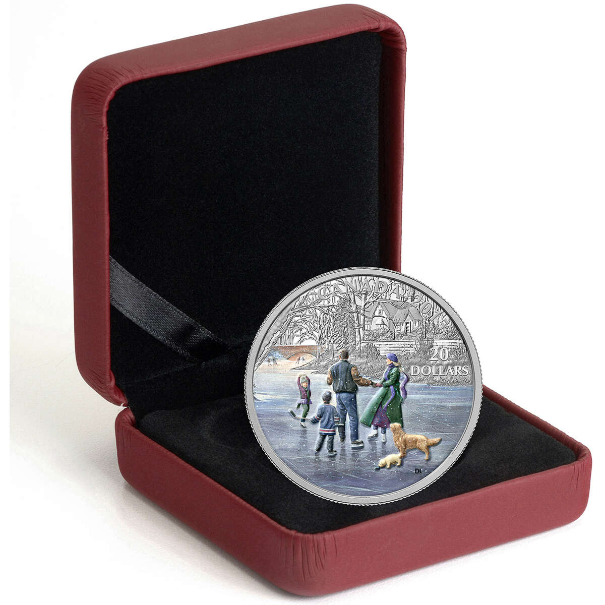 2015 $20 Winter Scene: Ice Dancer - Pure Silver Coin