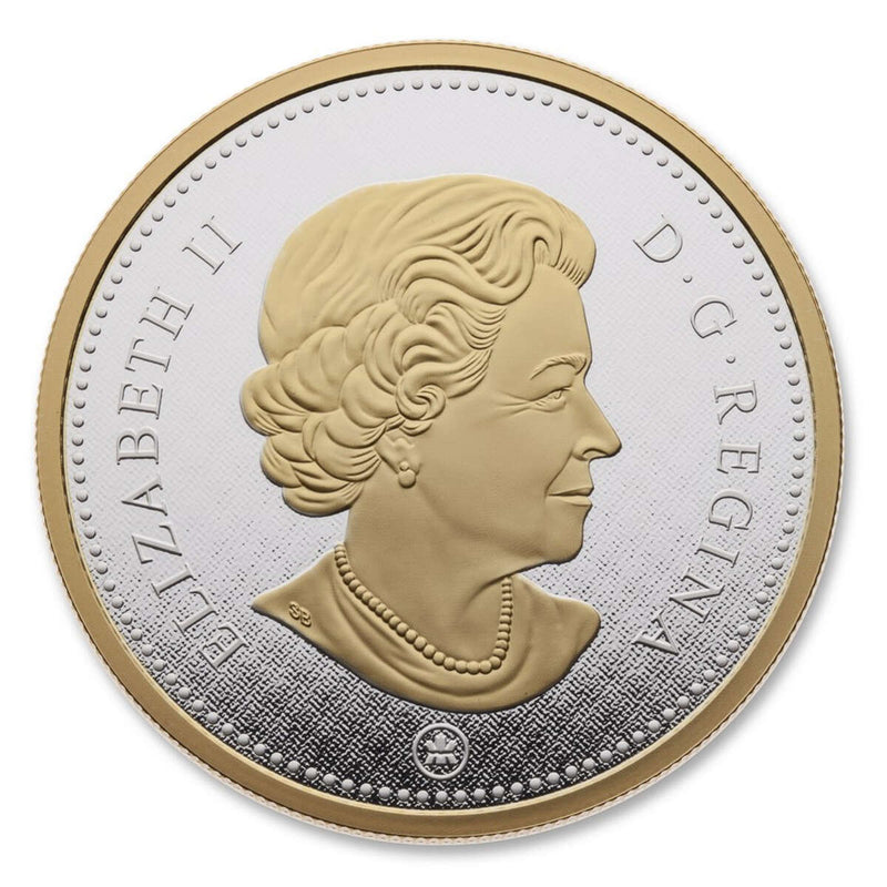 2015 25c Big Coin Series: Caribou - 5 oz. Pure Silver Coin