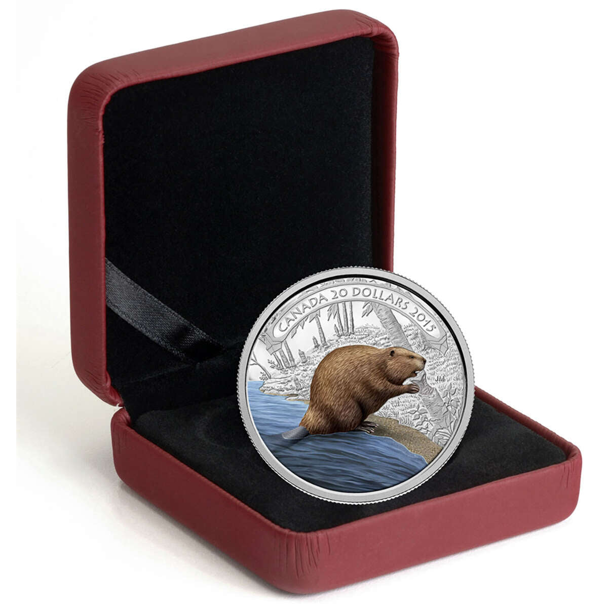 2015 $20 Beaver at Work - Pure Silver Coin