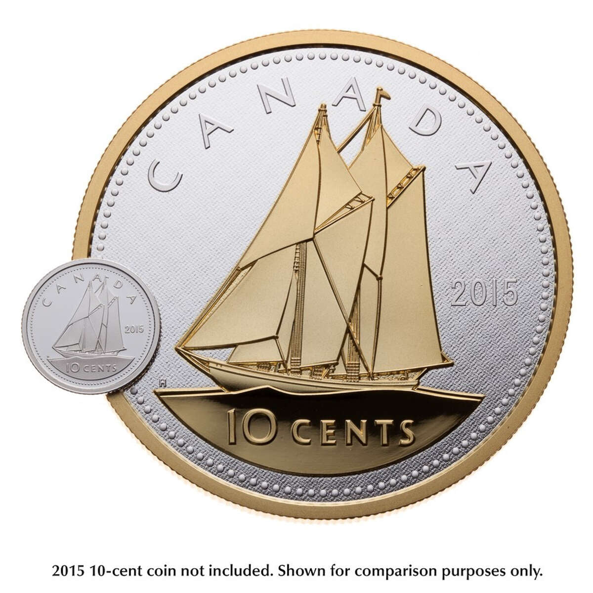 2015 10c Big Coin Series: Bluenose - 5 oz. Pure Silver