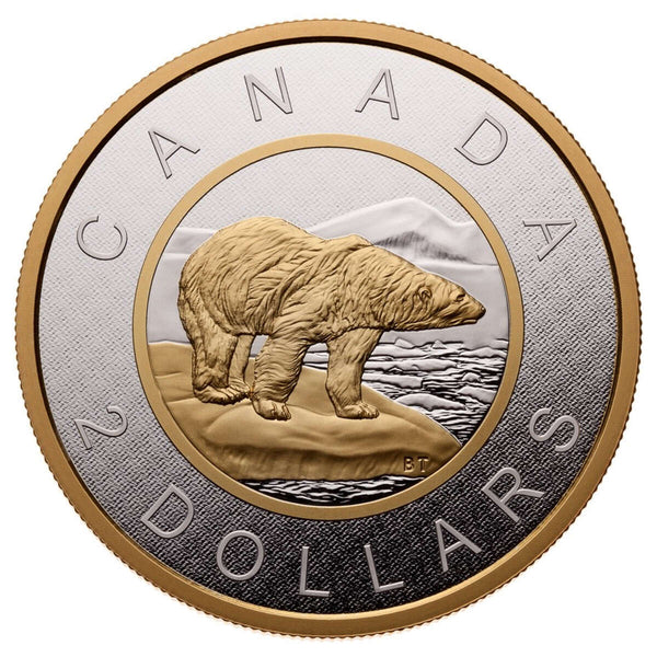 2015 $2 Big Coin Series: Polar Bear - 5 oz. Pure Silver Coin Default Title