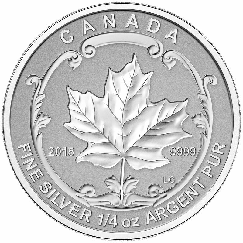 2015 The Maple Leaf - Pure Silver Fractional Set