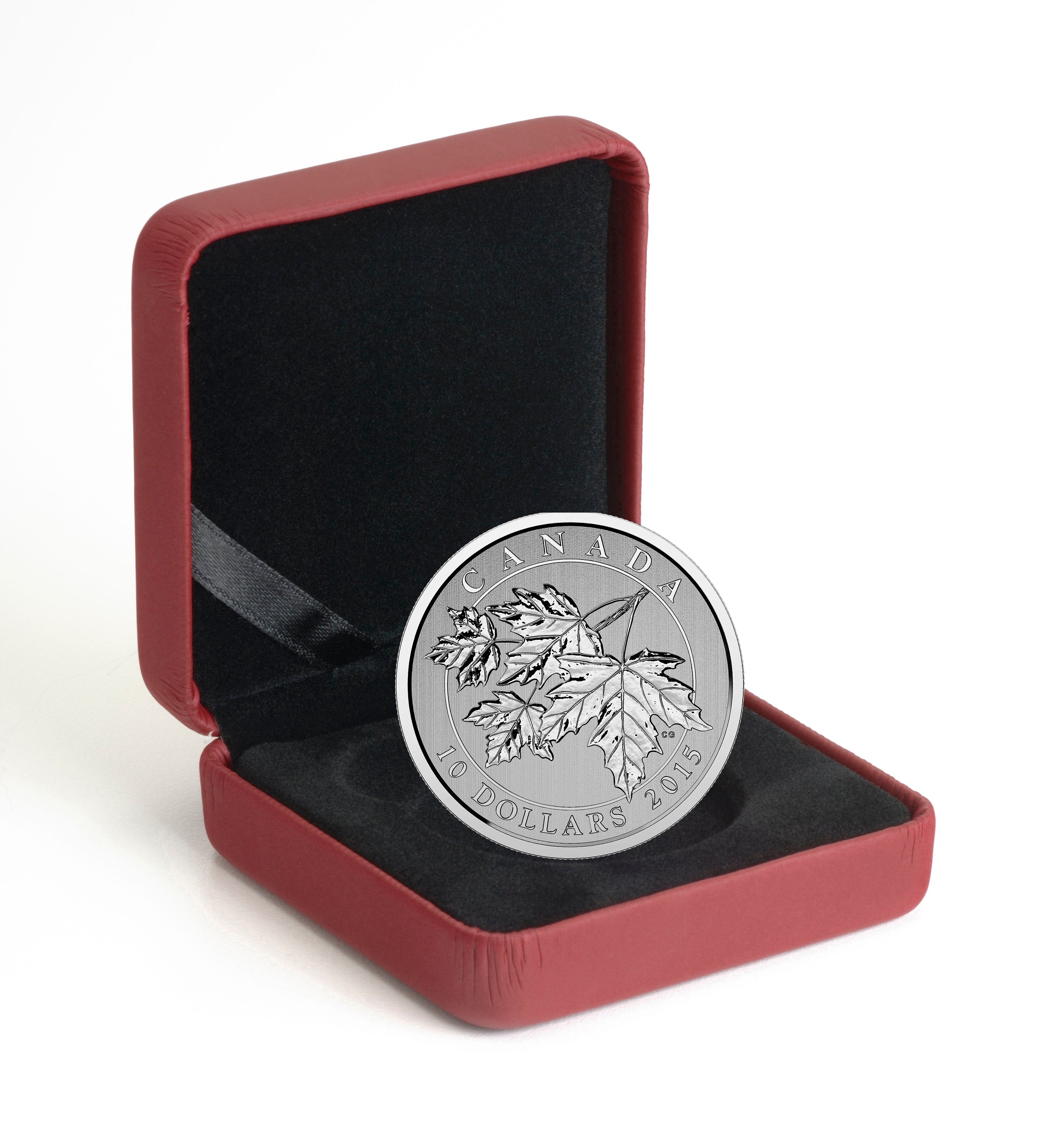 2015 $10 Maple Leaf - Pure Silver Coin