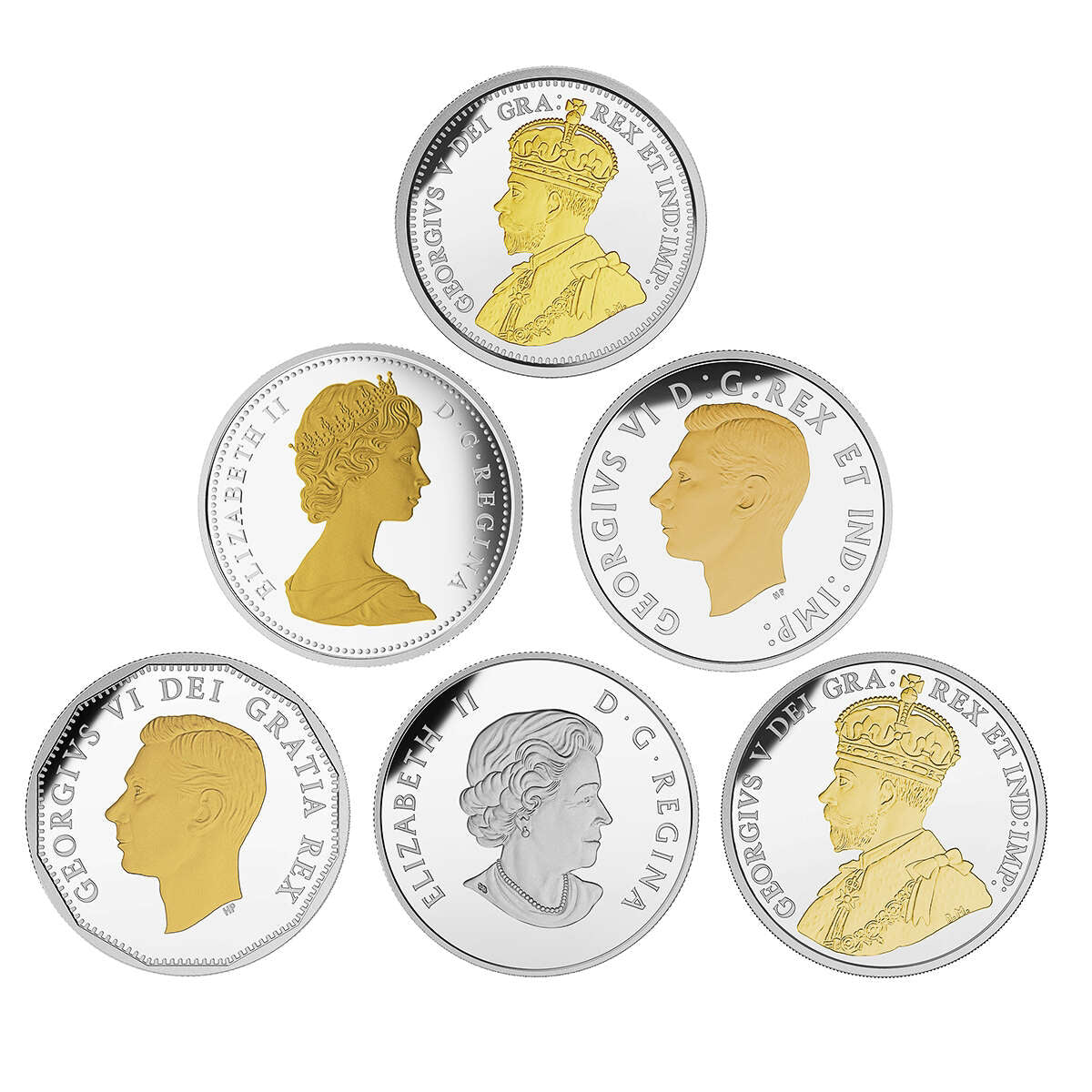 2015 5c Legacy of the Canadian Nickel - Pure Silver 6-Coin Set