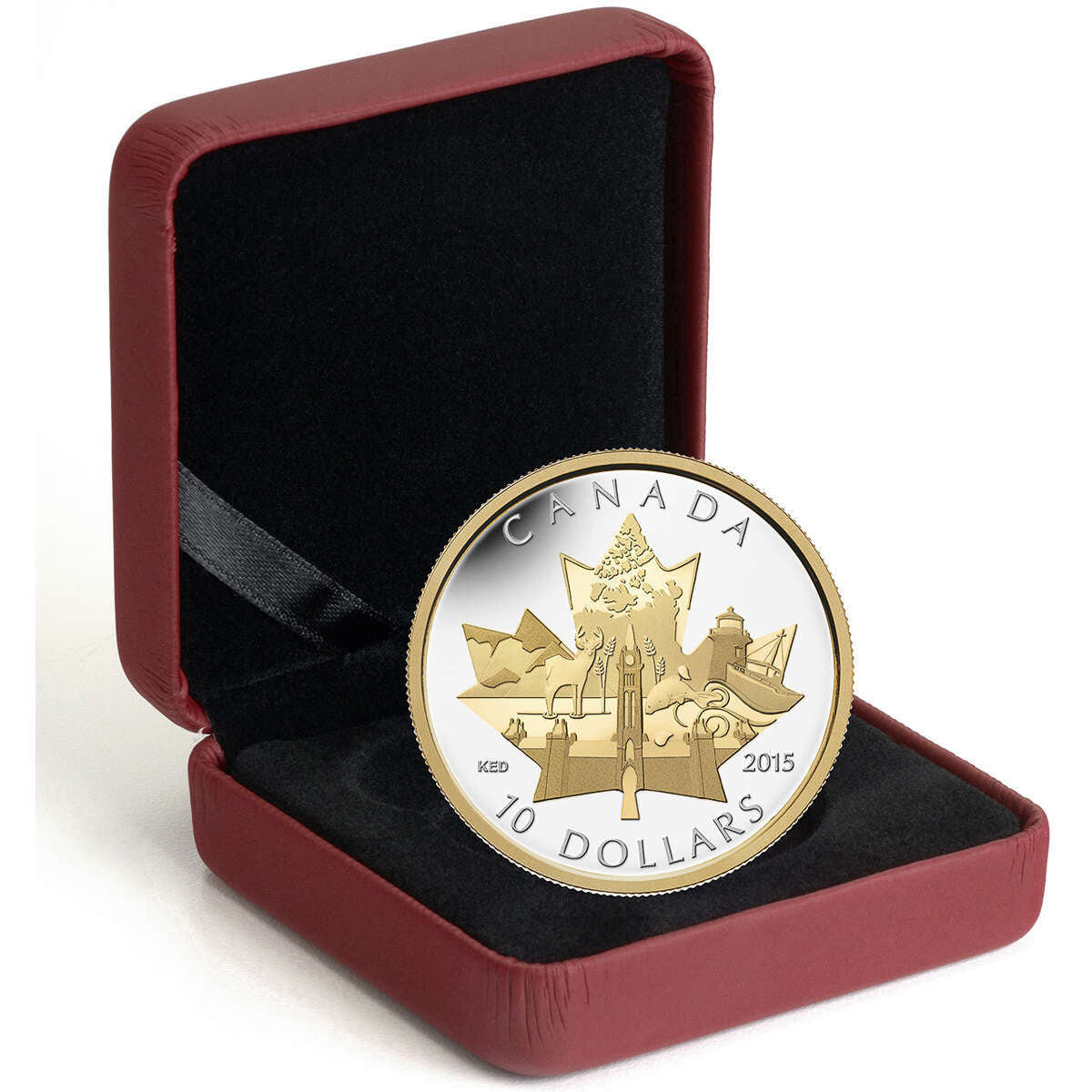 2015 $10 Celebrating Canada - Pure Silver Coin