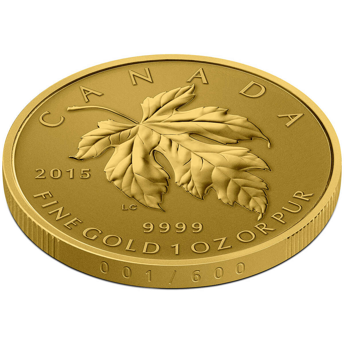 2015 The Maple Leaf - Pure Gold Fractional Set