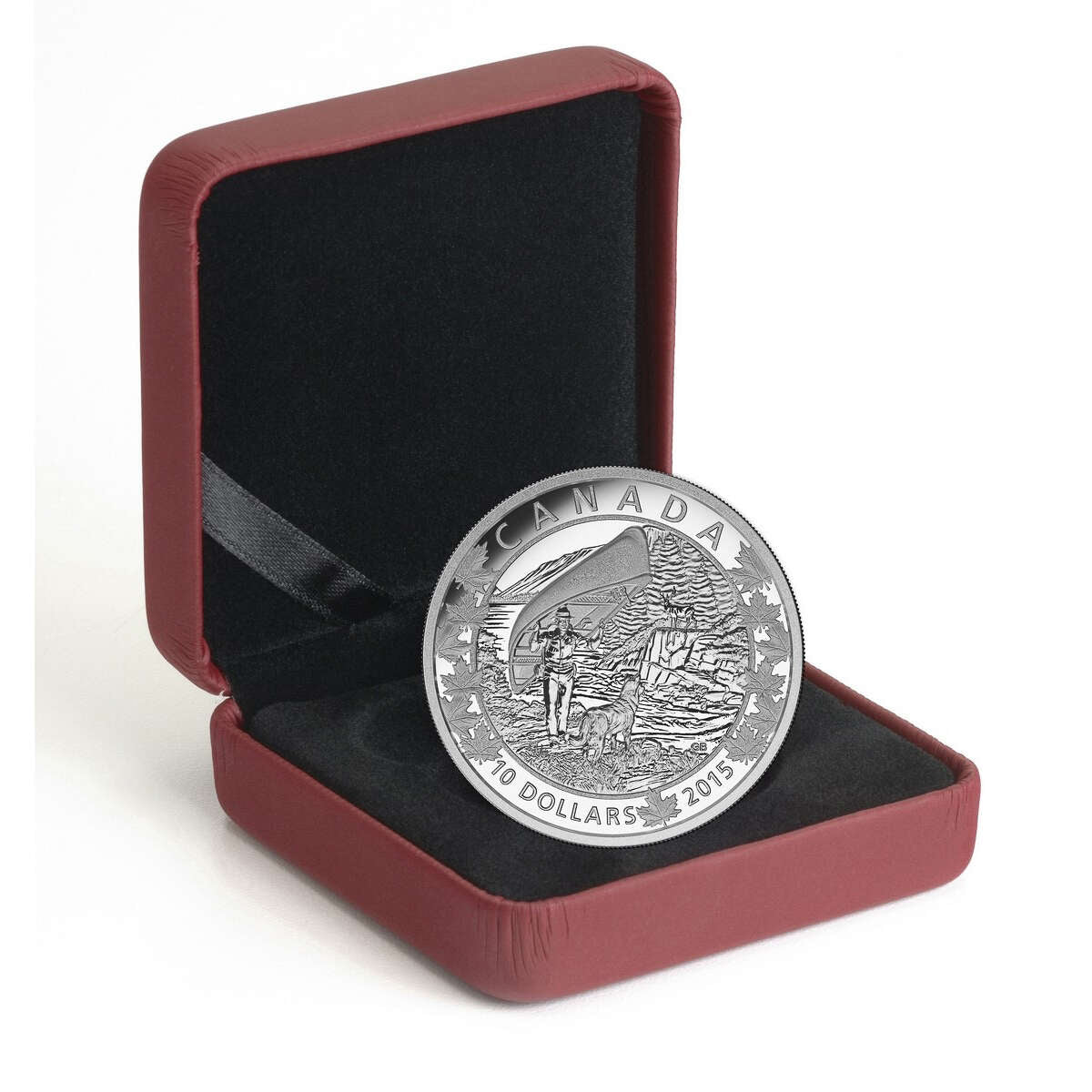 2015 $10 Canoe Across Canada: Wondrous West - Pure Silver Coin