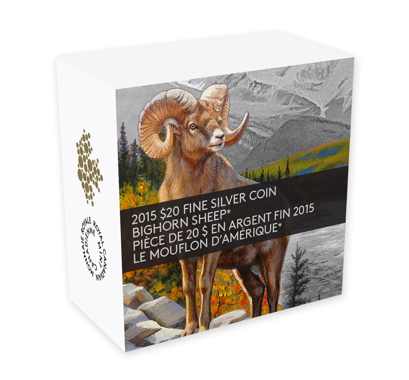 2015 $20 Bighorn Sheep - Pure Silver Coin