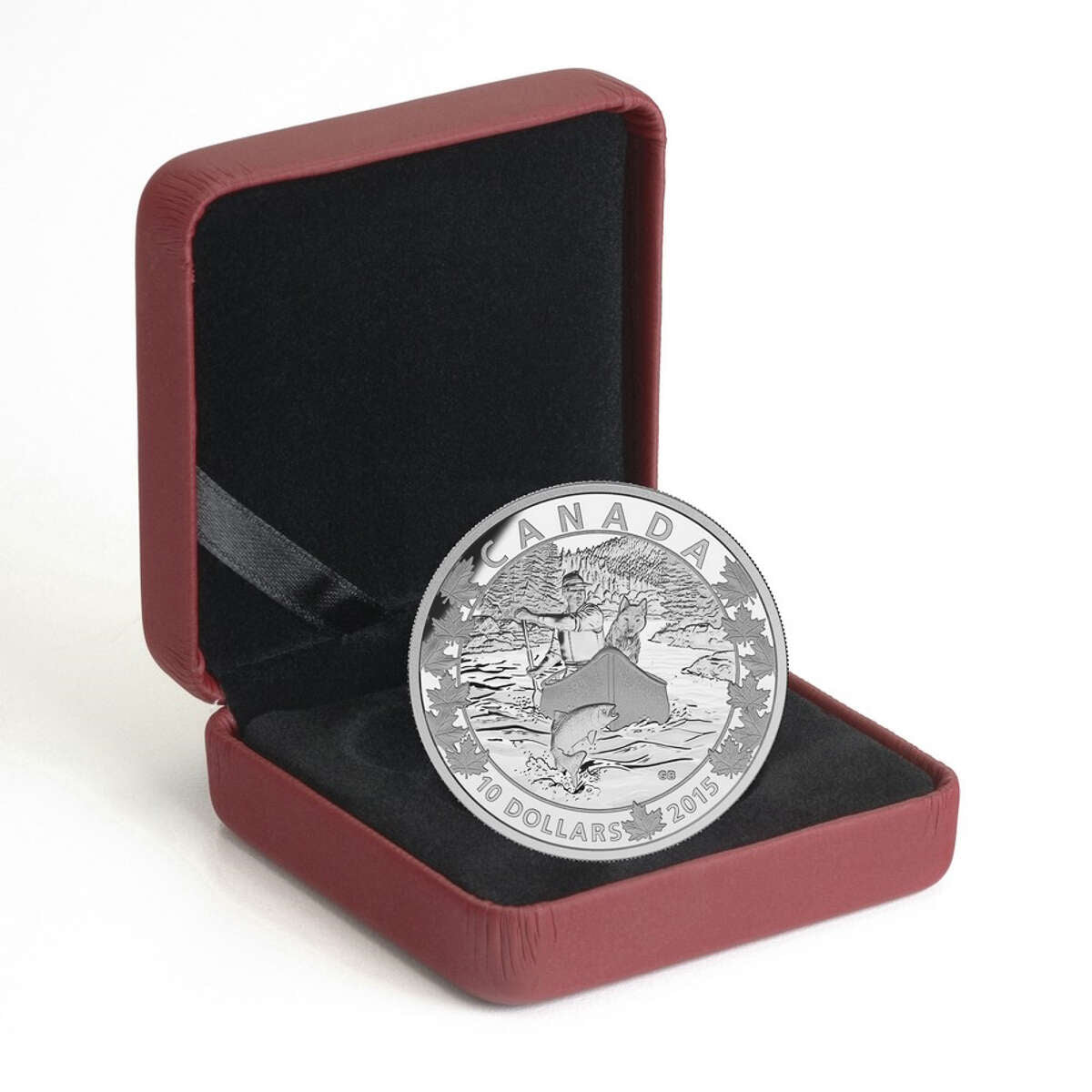 2015 $10 Canoe Across Canada: Splendid Surroundings - Pure Silver Coin