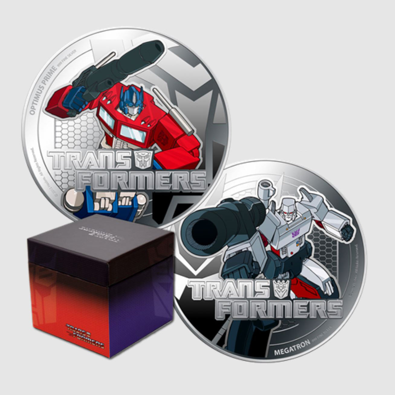 2013 $2 TRANSFORMERS - Pure Silver 2-Coin Set