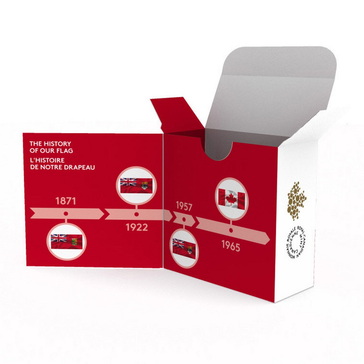 2015 $50 The Canadian Flag, 50th Anniversary - Pure Silver Coin