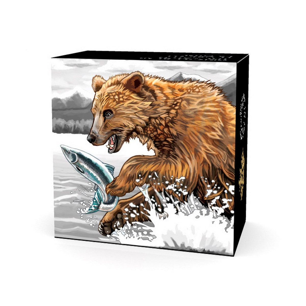 2015 $20 Grizzly Bear: The Catch - Pure Silver Coin