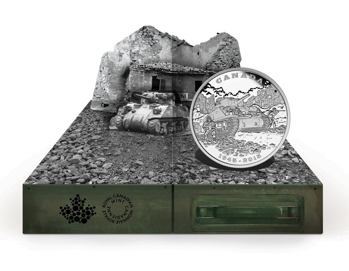 2015 $20 End of the Italian Campaign, 70th Anniversary - Pure Silver Coin