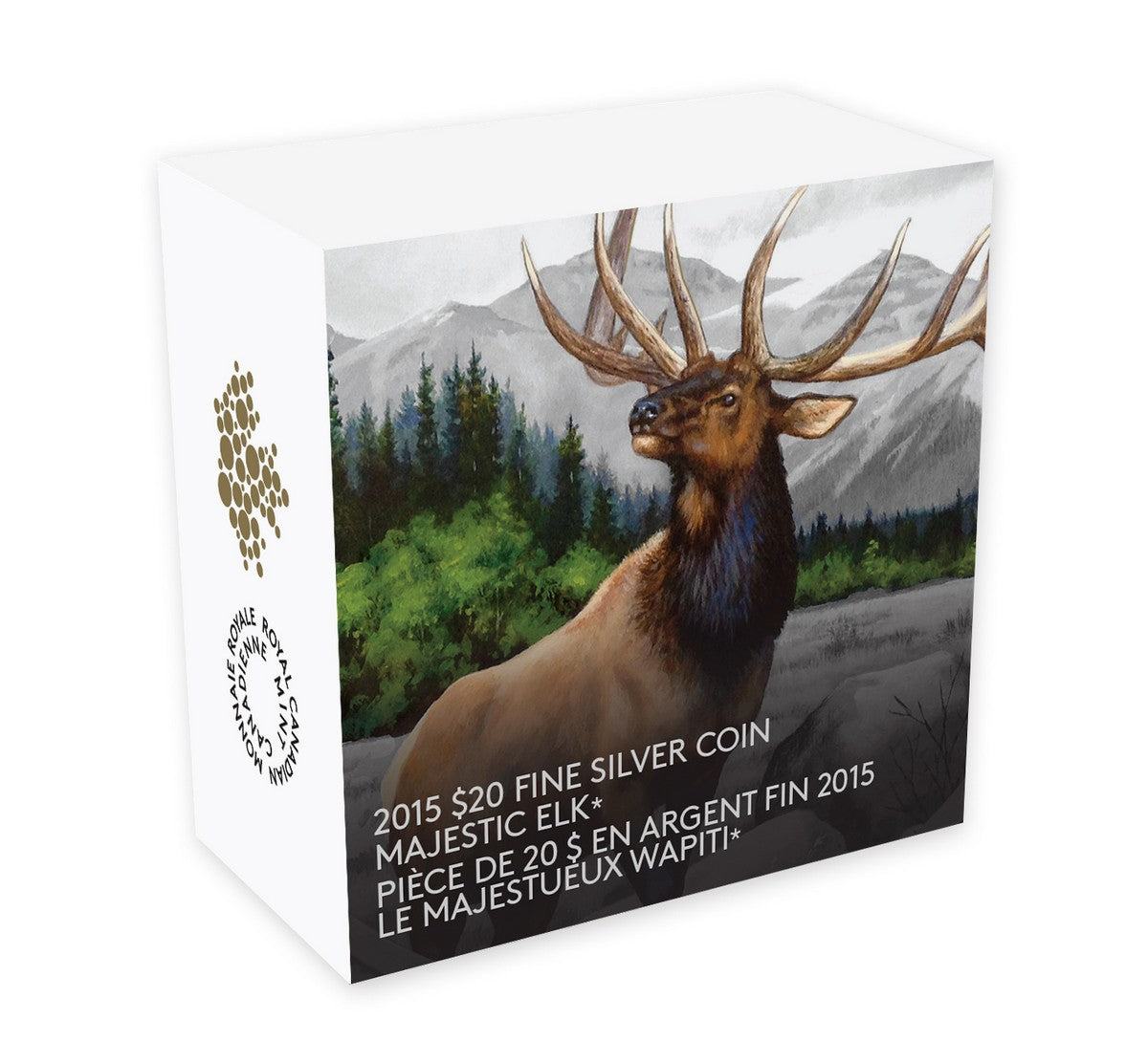 2015 $20 Majestic Elk - Pure Silver Coin