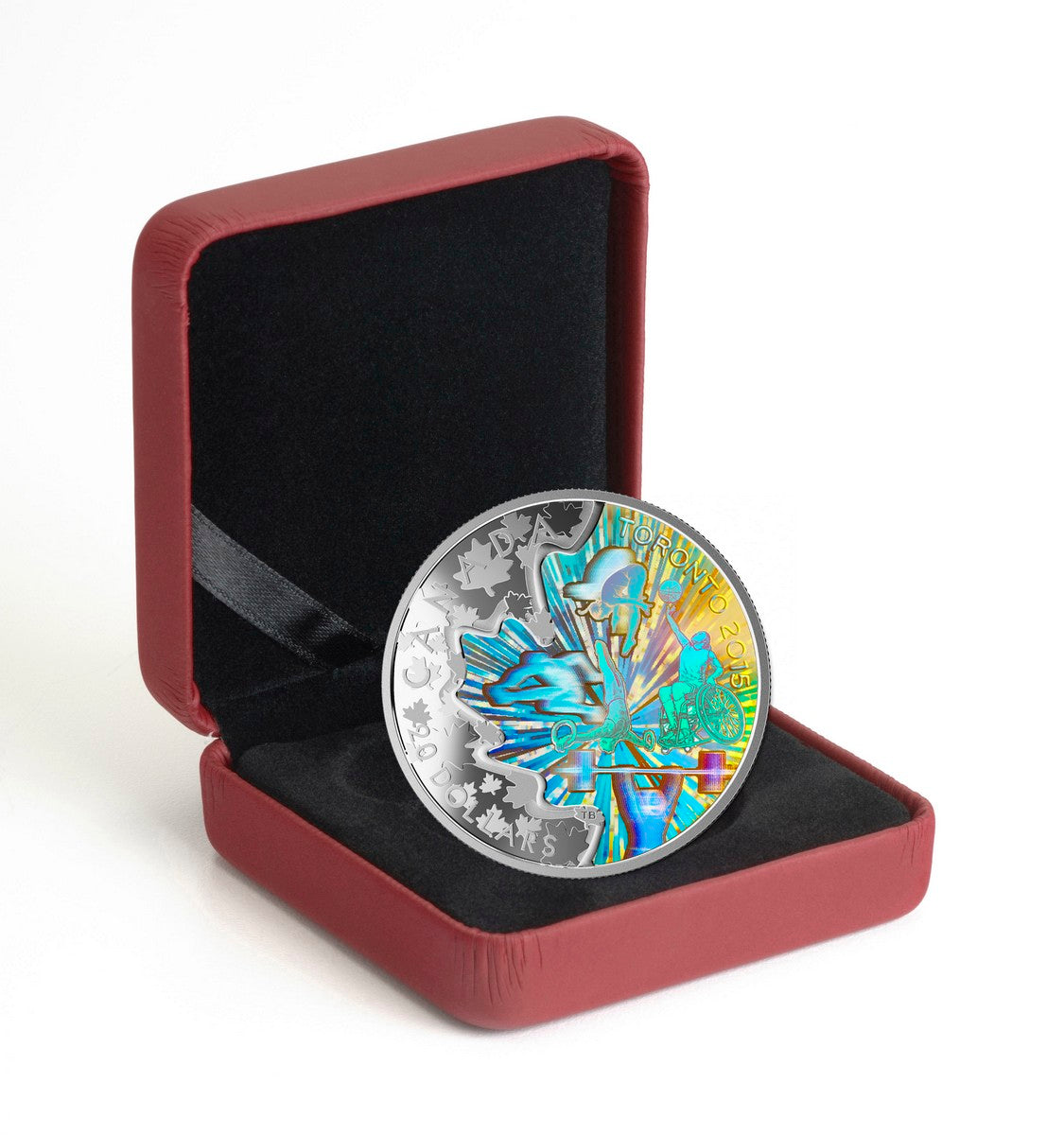 2015 $20 TORONTO 2015<sup>TM</sup> Pan Am/ Parapan Am Games: In the Spirit of Sports - Pure Silver Coin