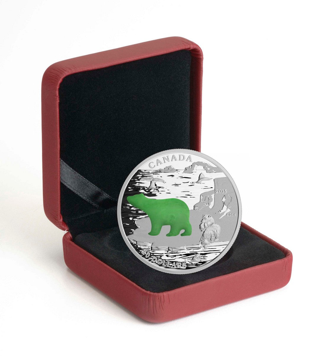 2015 $20 Canadian Icons: Polar Bear - Pure Silver Coin