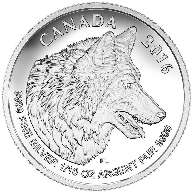 2016 Wolf - Pure Silver Fractional Set