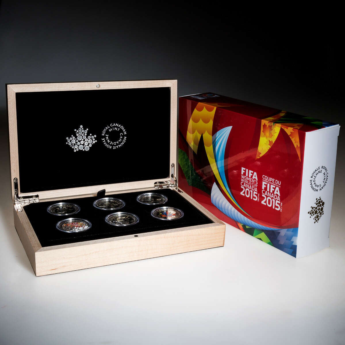 2015 $10 FIFA Women's World Cup Canada<sup>TM/MC</sup> - Pure Silver 6-Coin Set