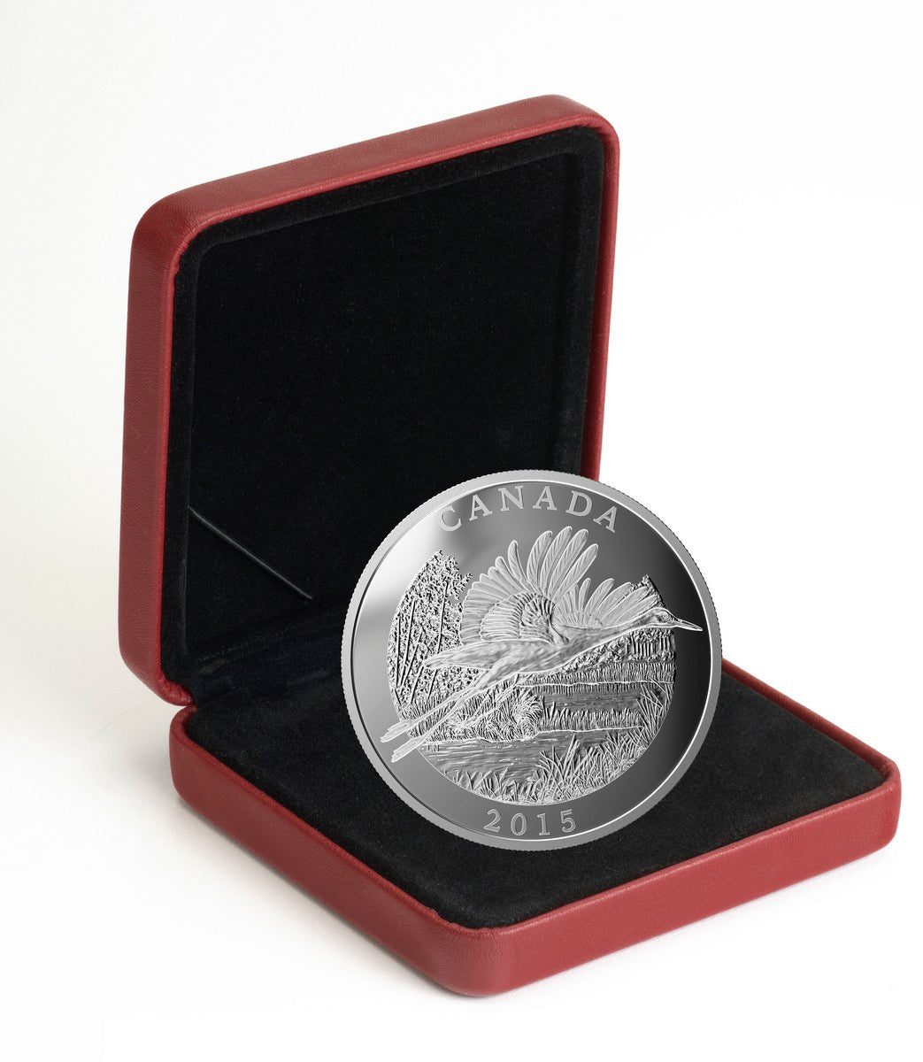 2015 $125 Conservation Series: The Whooping Crane - Pure Silver Coin