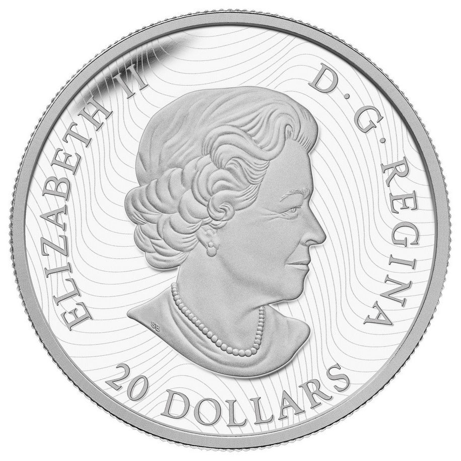 2016 $20 Canadian Landscape Series: The Lake - Pure Silver Coin