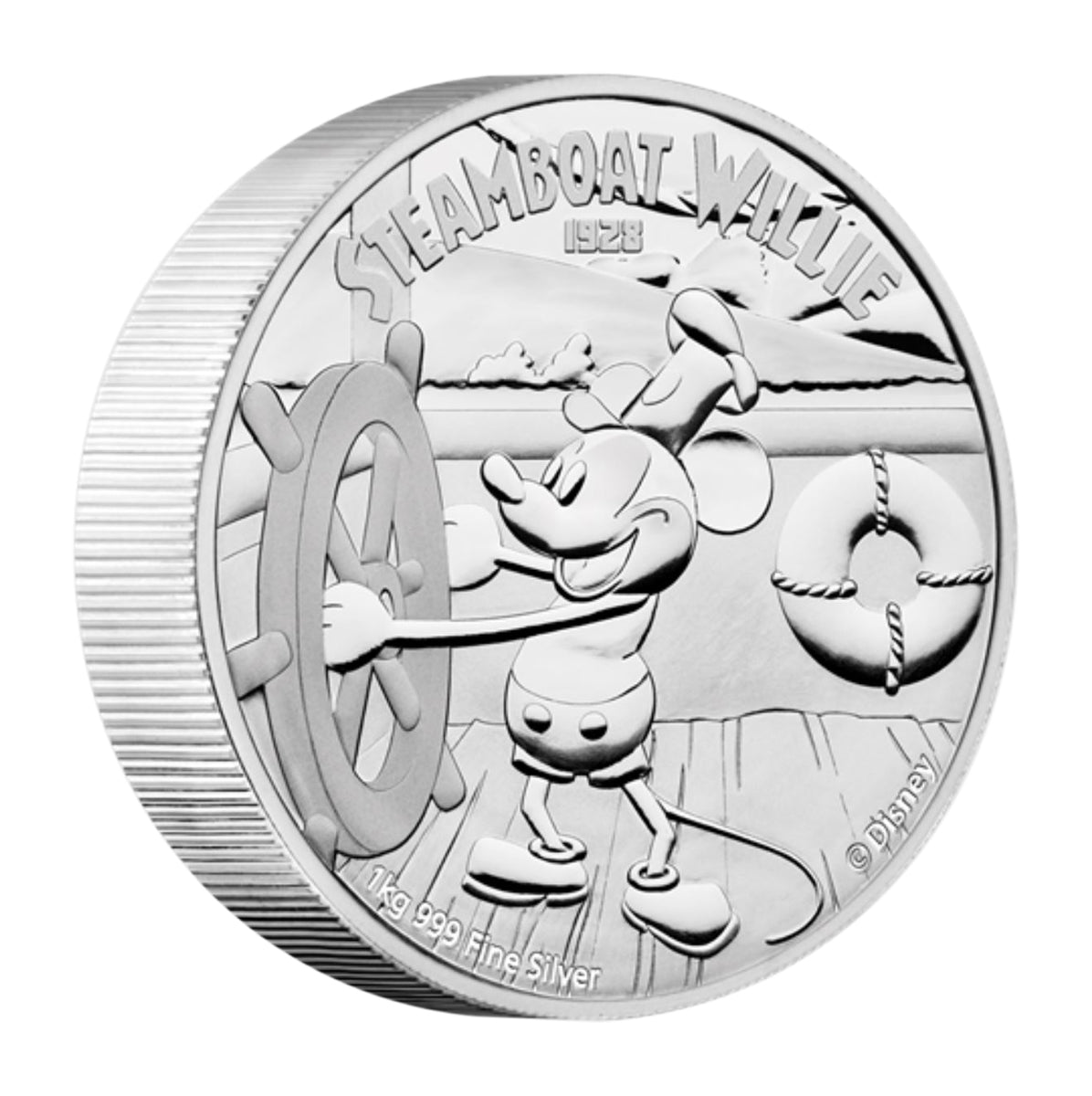 2015 $100 Steamboat Willie - Pure Silver Kilo Coin