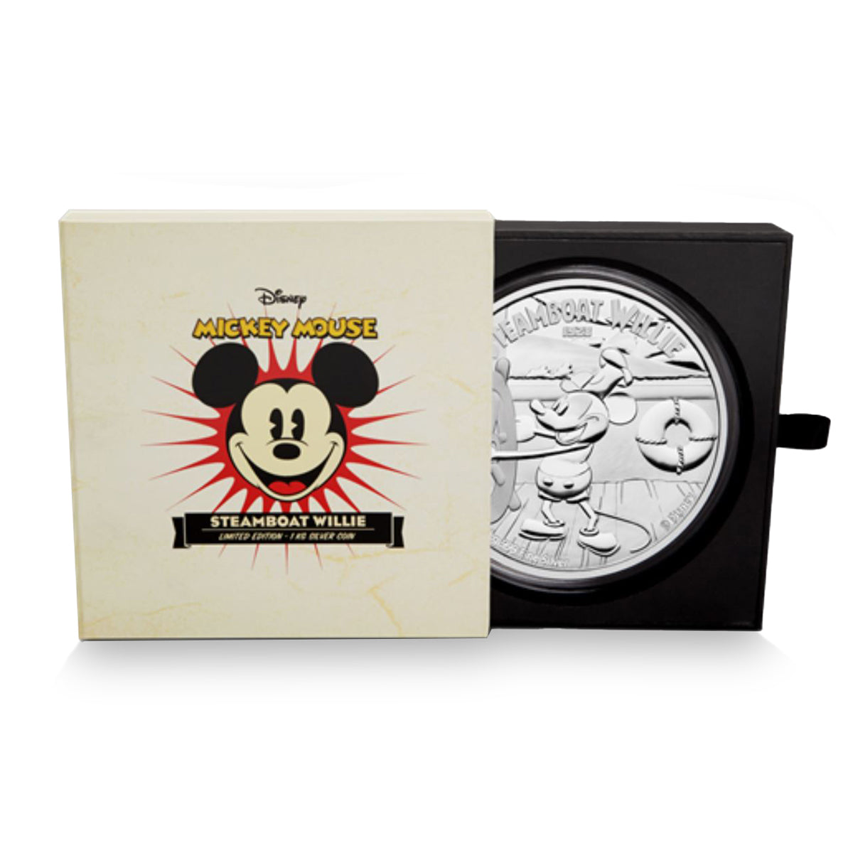 2015 $100 Steamboat Willie - Pure Silver Kilo Coin