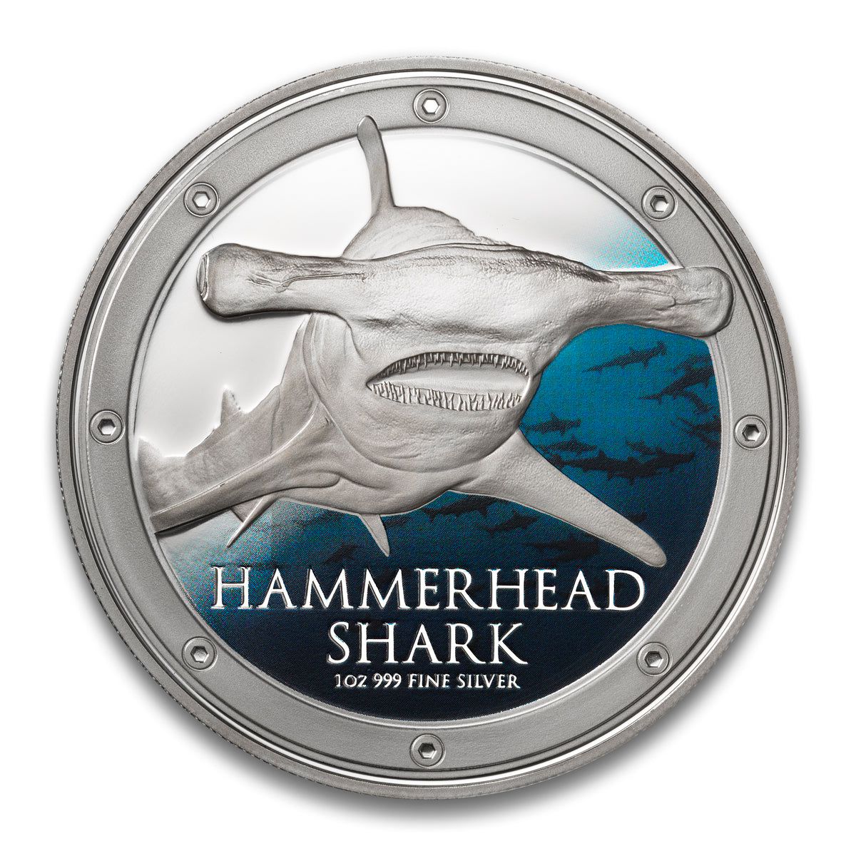 2013 $2 Ocean Predators: Hammerhead Shark - Pure Silver Coin