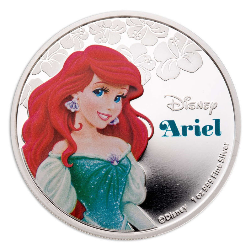 2015 $2 Disney Princess Ariel - Pure Silver Coin