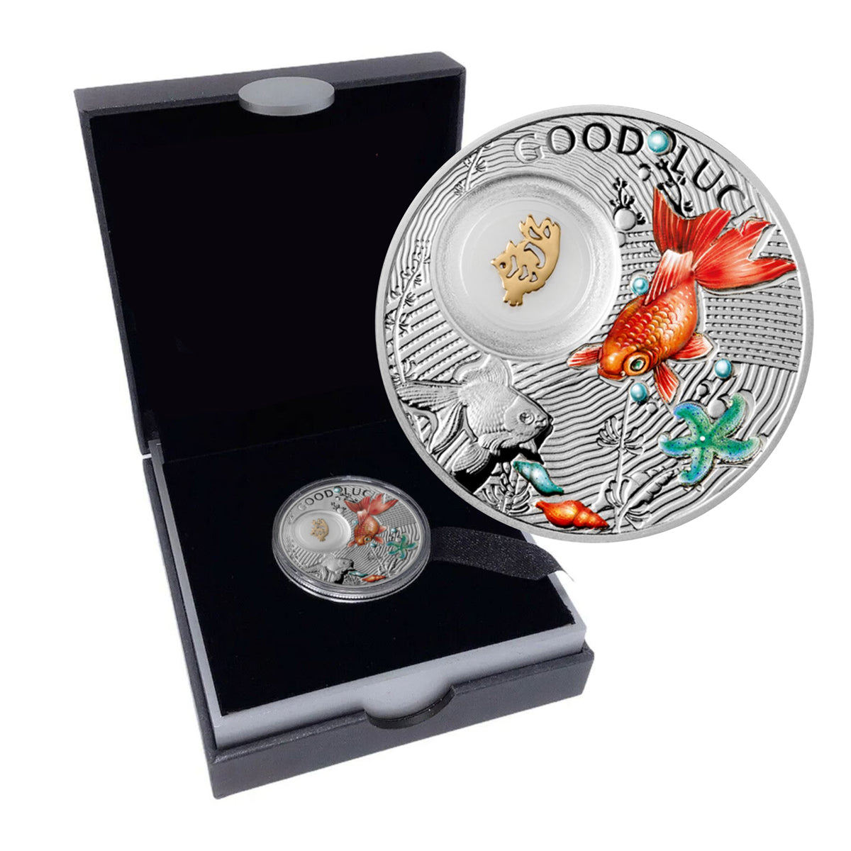 2014 $1 Symbols of Luck: Goldfish - Pure Silver Coin