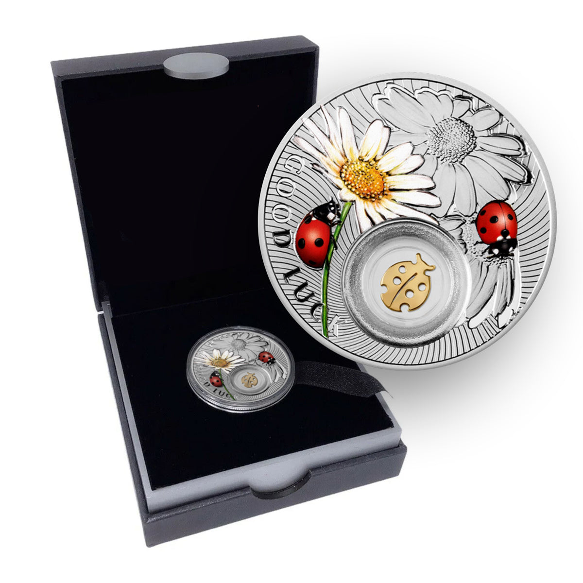 2014 $1 Symbols of Luck: Ladybird - Pure Silver Coin