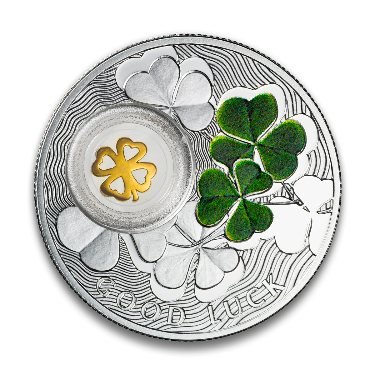 2014 $1 Four Leaf Clover - Fine Silver Coin