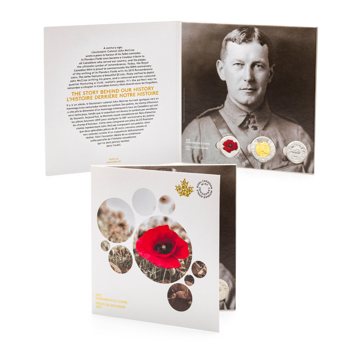 2015 Remembrance Collector Card: In Flanders Fields and Poppy