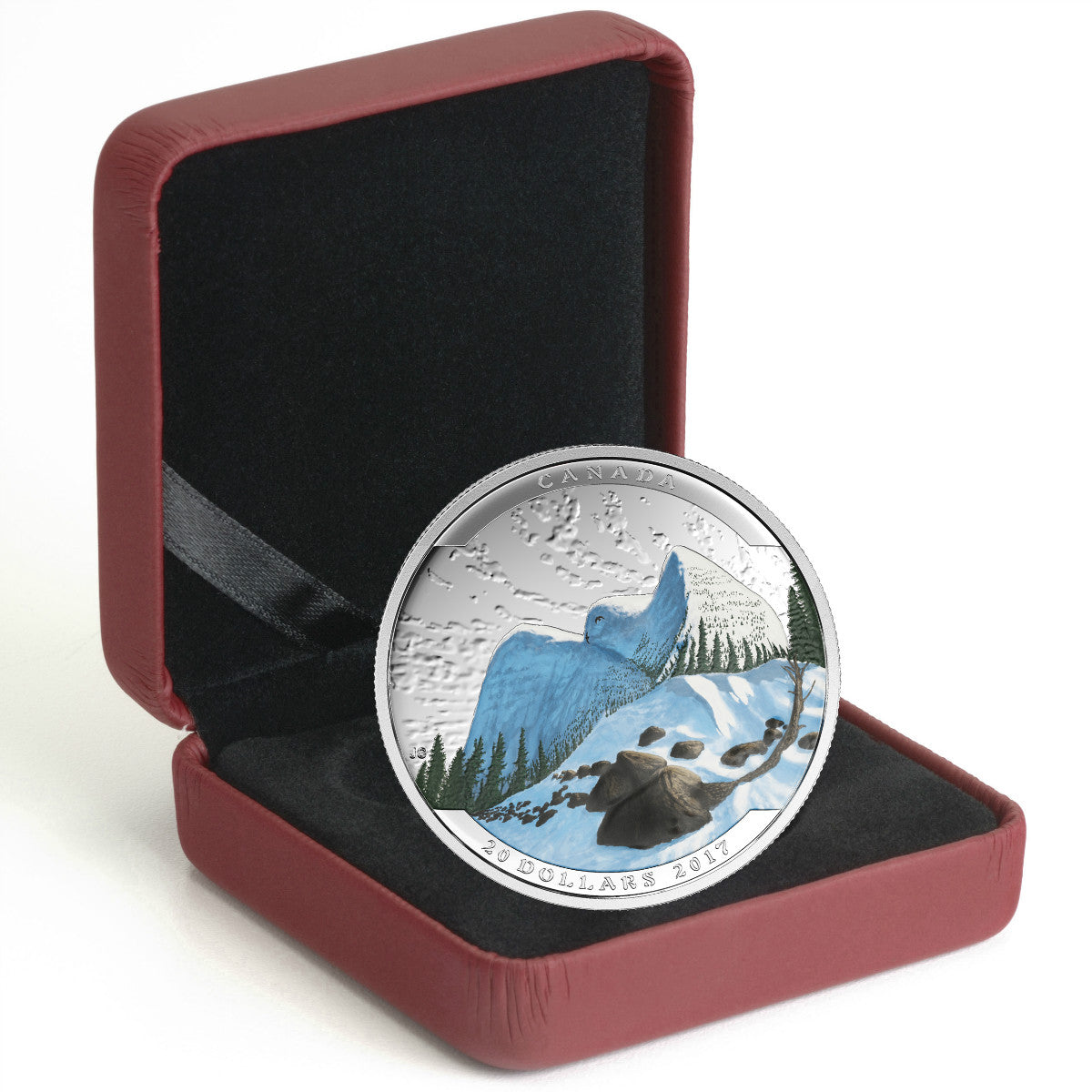 2017 $20 Landscape Illusion: Snowy Owl - Pure Silver Coin