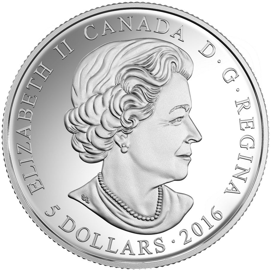 2016 $5 Birthstones: July (Ruby) - Pure Silver Coin