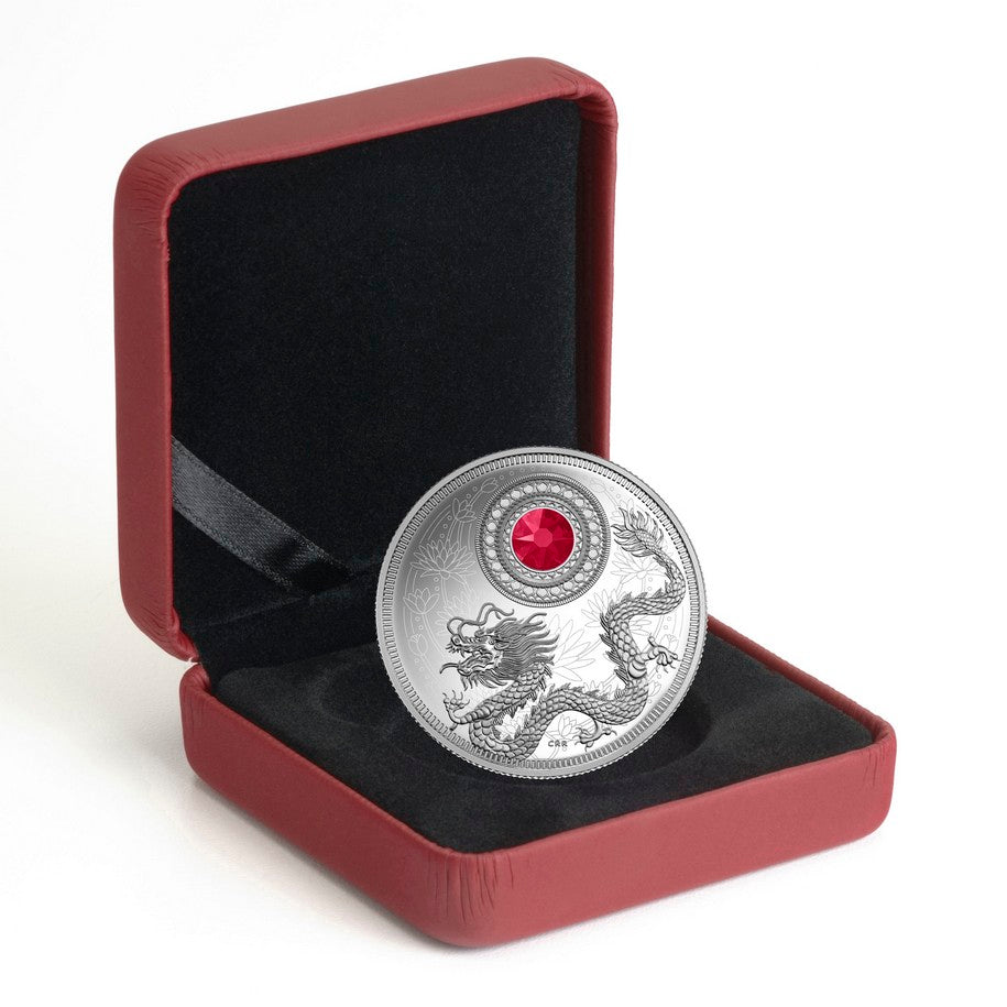 2016 $5 Birthstones: July (Ruby) - Pure Silver Coin