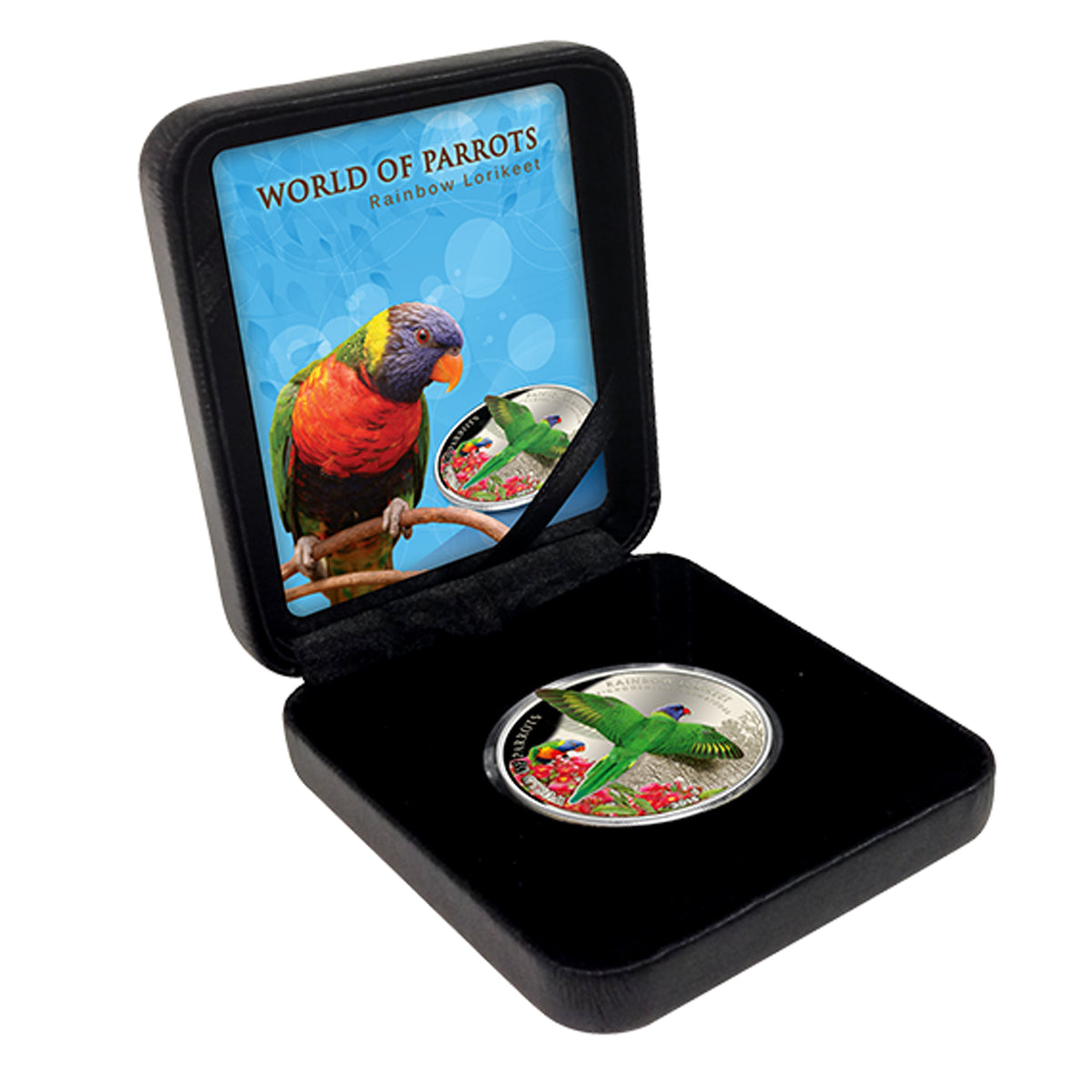 2015 $5 World of Parrots: Rainbow Lorikeet - Sterling Silver Coin